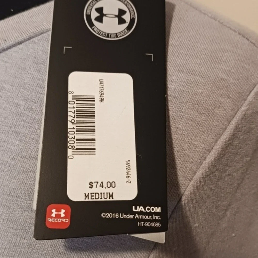 Under Armour ColdGear Houston Texas Grey Graphic Long Sleeve Sweatshirt Womens M